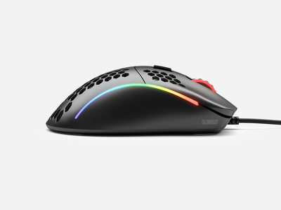 Maus gaming Glorious Model D Matte GD BLACK, 12000 DPI, RGB, i zi