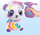 Lodër pelushi Airbrush Plush Panda 257, e butë, me shumë ngjyra