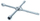 Çelës kryq IVF Hartmann CROSS WRENCH, 17x19x21x1/2, metalik