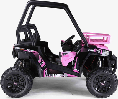 Makina elektrike për fëmijë JS360-1, 24V, 2 motorë, rozë