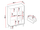 Vitrinë me 1 sirtar dhe 1 vitrinë, me ndriçim EPIRO EP-02, kashmir