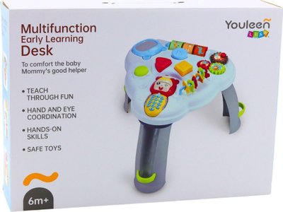 Tavolinë interaktive LEAN Toys 22632, me drita, me tinguj, shumëngjyrëshe