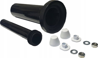 Set montimi për depozitë të fshehur Traper, L 370mm, PP, i zi