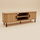 Kabinet TV Edaxo SCAVA, 140 x 40 x 46 cm, front i rifrugur, dru natyral