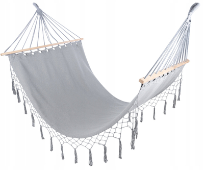 Hamak kopshti Gotel HM3 Ibiza, 300x100 cm, kapacitet 160 kg, gri