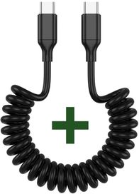 Kabllo spirale USB C 4smarts Lucid, USB C në USB C, karikim dhe të dhëna, e zezë