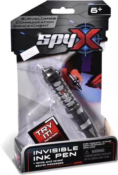 Stilolaps spiun LINIEX SpyX Invisible Ink, bojë e padukshme, me dritë UV, shumëngjyrësh