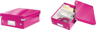 Kuti organizuese Leitz Click &amp; Store Small, me ndarje, rozë