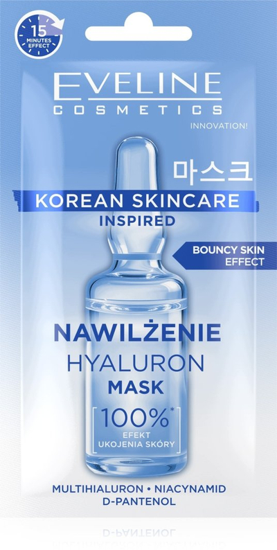 Maskë për fytyrë Eveline Korean Skincare Hyaluron, 8 ml