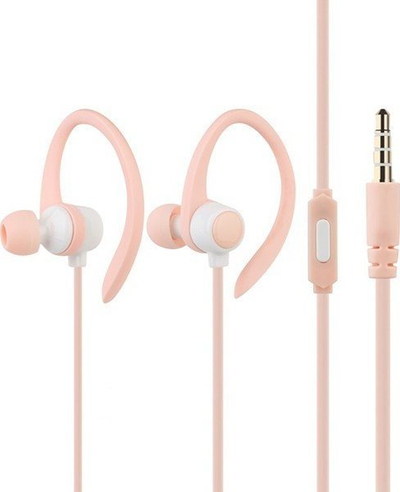 Kufje me tela Vega Sport Go R-7, in-ear sportive, 3.5mm, rozë