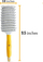 Furçë flokësh GKhair Rubber Handle Vent Brush, 3\", trup me vrima ajrimi, bisht gome, e zezë
