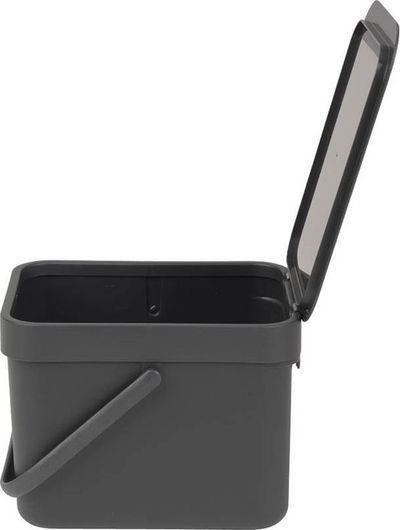 Kosh mbeturinash Brabantia Sort&amp;Go, për riciklim, 12L, gri