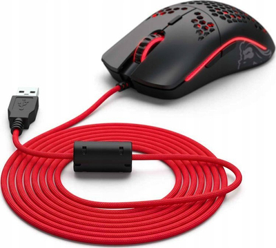 Kabllo mausi Glorious Ascended Cable V2, 2m, USB, e kuqe