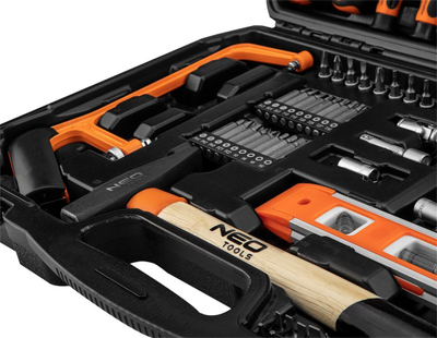 Set veglash Neo Tools 10-202, 88 copa, çelësa dopsie 1/4", portokalli me të zezë