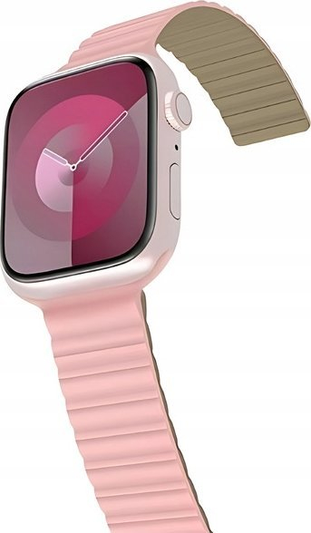Rrip ore Apple Araree Pasek Link, silikon, 38/40/41mm, rozë khaki