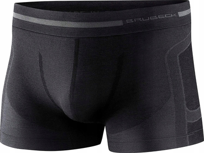 Boxer për burra Brubeck Comfort Wool, termo, madhësia 5XL, të zinj