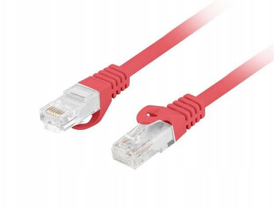 Kabllo rrjeti Patchcord Cat.6 UTP LSZH, 3m, bakër, e kuqe