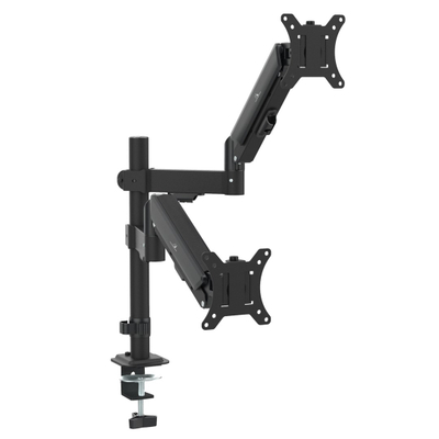 Mbajtëse dyfishe monitorësh Maclean MC-136, 17"-32", 2-10 kg, e zezë
