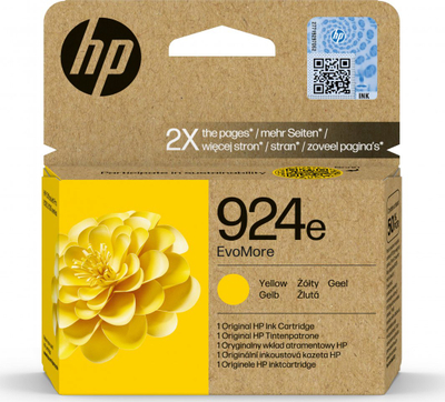 Ngjyrë printeri HP 924e, 800 faqe, e verdhë