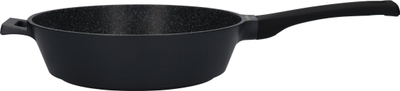Tigan i thellë Zwieger Black Stone, 28cm, alumini i derdhur, i zi