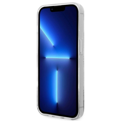 Kapak telefoni Guess për iPhone 14 IML, i tejdukshëm, rozë