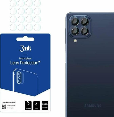 Mbrojtës lente kamere 3MK për Samsung Galaxy M53 5G, set 4 copë, transparnet