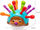 Lodër edukative Montessori “Hedgehog With Spikes Sorter”, për mësim ngjyrash edhe numrash, shumëngjyrëshe