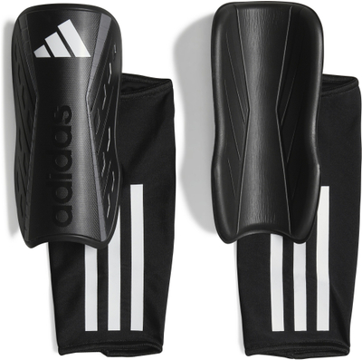Mburoja këmbësh adidas Tiro League, me jastëk EVA, me mbajtëse kompresuese, e zezë