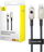 Kabllo karikimi Baseus Unbreakable USB C në Lightning, 20W, 1m, e bardhë
