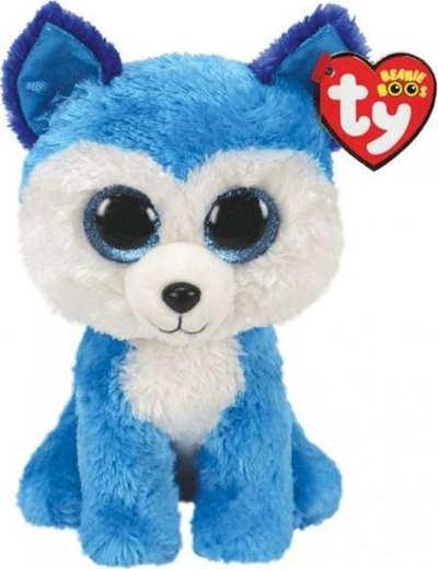 Lodër pelushi Ty Beanie Boos Prince Husky, 24cm, shumëngjyrësh
