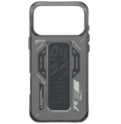 Kollf iPhone Skinarma Helio për iPhone 17 Pro Max, karikim magnetik, grip stand, gri grafit