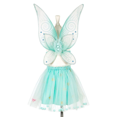Kostum zanash Angelina Fairy, fund dhe krahë, fëmijë 3-5 vjeç, mint