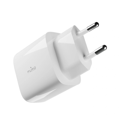 Ѕиден полнач Puro PRO LITE, USB Type C, 20W, бел