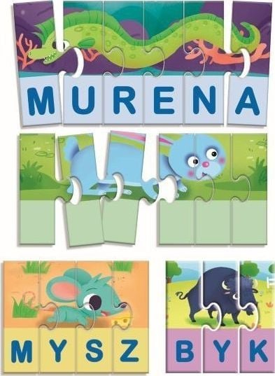 Lojë edukative Lisciani Carotina First Words, puzzle me fjalë të para, për fëmijë 3+