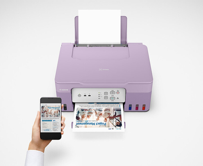 Печатач Canon PIXMA G3430, систем со резервоари, виолетова боја