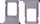 Mbajtëse SIM CoreParts MOBX-IP11-DST-INT-P, për iPhone 11, gri