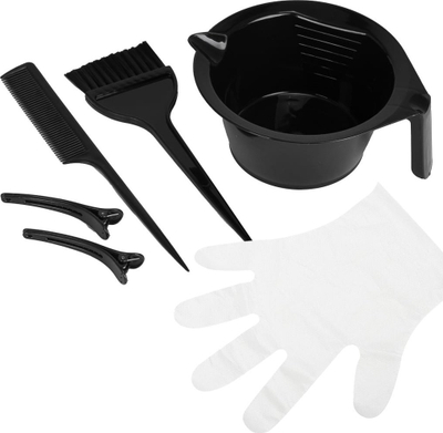 Set për ngjyrosje flokësh ACTIVESHOP, profesionál, 100 doreza, i zi