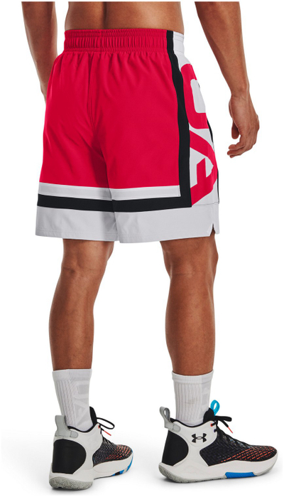 Pantallona basketbolli Under Armour Baseline Woven, për meshkuj, të kuqe