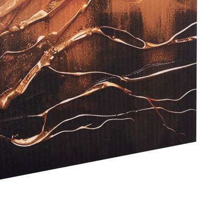 Pikturë murale HomeMarkt Gobi HM4861, kanavacë 98x68cm, ngjyrë ari e zezë