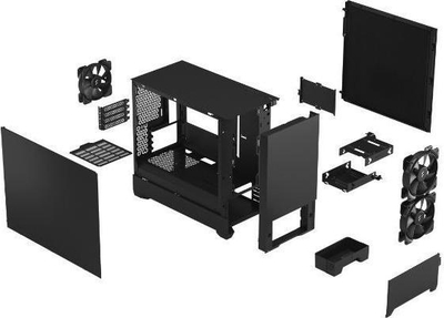 Kasë Fractal Design Pop Mini Silent Solid, Mini Tower