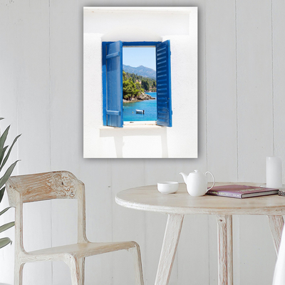 Pikturë murale GOBI Series HM4770, kanavacë e printuar, 70x100cm, blu e bardhë