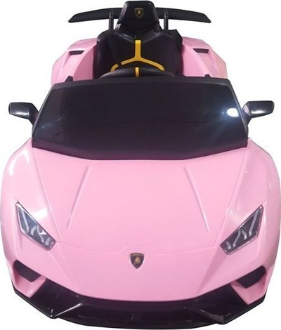 Makina elektrike për kalamoj Lamborghini Huracan, me telekomandë, drita LED, rozë