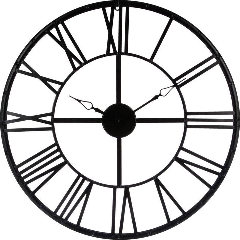 Orë muri Atmosphera Black Vintage, metal, 70cm, e zezë