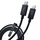 Kabllo 3MK Hyper ThunderBolt, 240W, 1.0m, e zezë