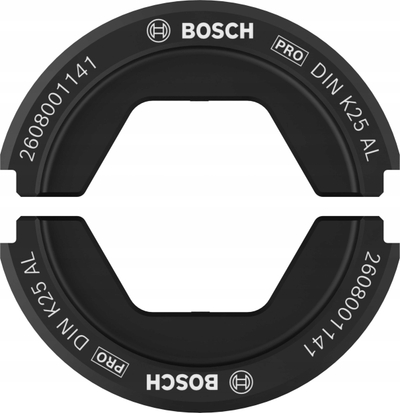 Inserte krimpimi Bosch 2608001141, për fisha tubulare 120mm², çelik i fortësuar