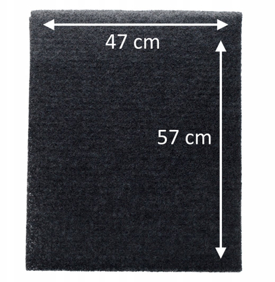 Filtër karboni për aspirator Sillar, universal, 57x47cm, i zi
