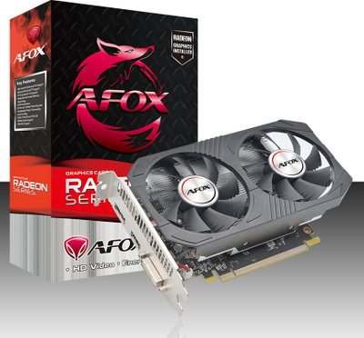 Kartë grafike AFOX Radeon RX 550, 4GB DDR5, 128 bit, e zezë