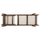 Karrige plazhi Milos prej hiri 204x65x92,5Hcm (HM10685.01)