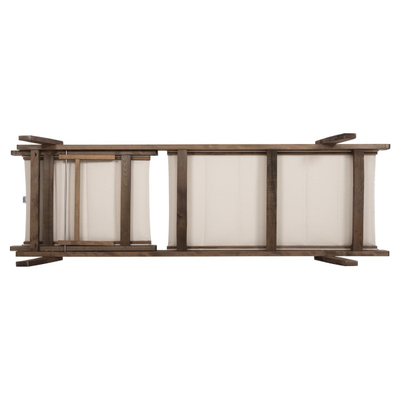 Karrige plazhi Milos prej hiri 204x65x92,5Hcm (HM10685.01)
