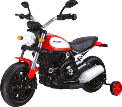 Motor elektrik për kalamaj Street Bob J-PA0235, 6V, me rrota ndihmëse, i kuq
